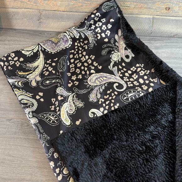 Preston & York 100% Silk Wrap Double Layer Paisley Quiet Luxury Elegant Cozy - Picture 12 of 16